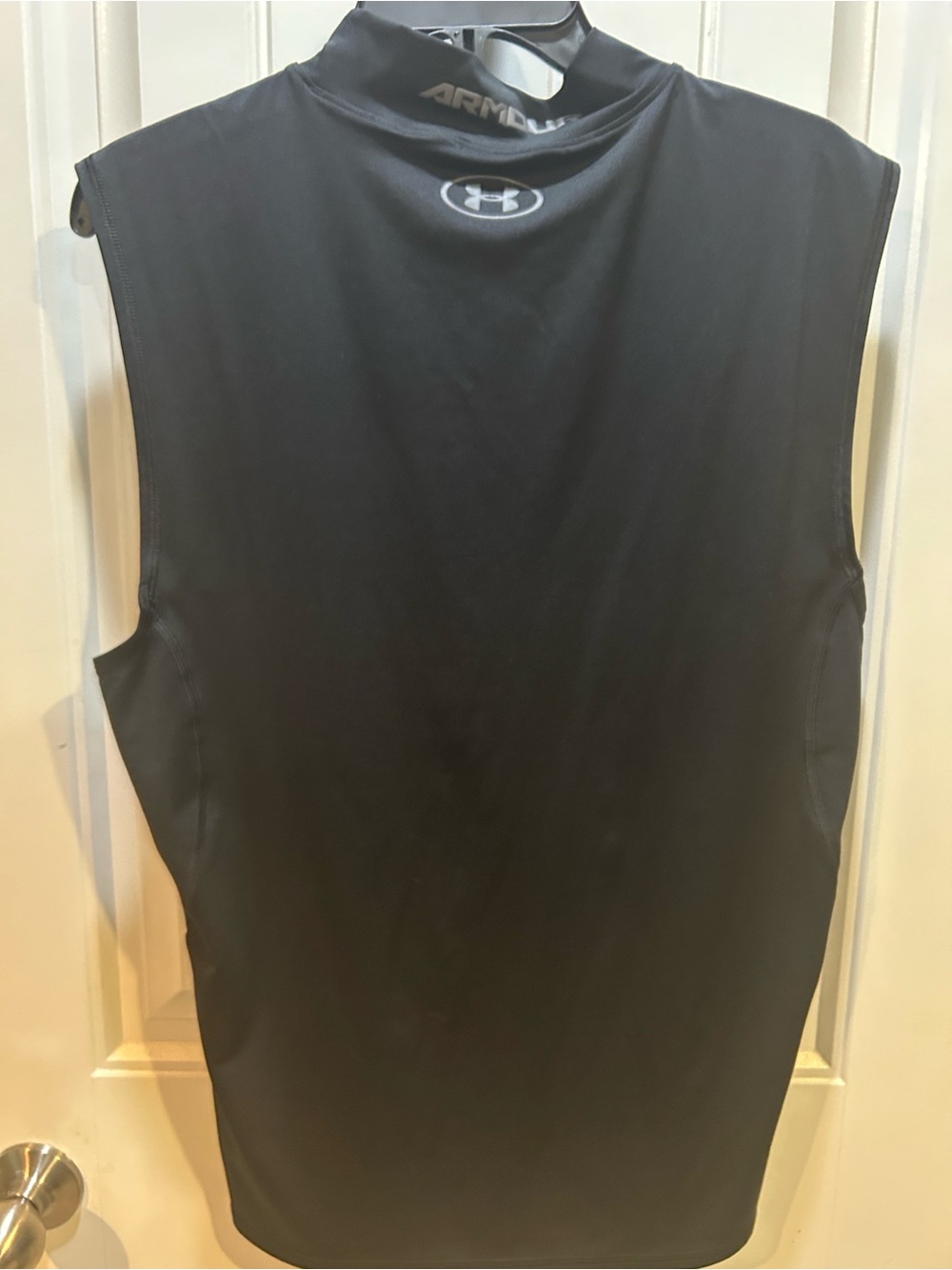 Under Armour Black Sleeveless Mock-Neck Compression Shirt